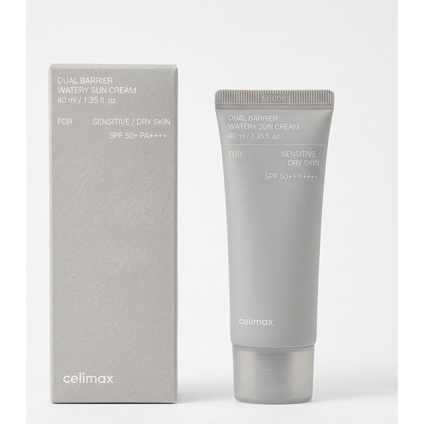Celimax Wodnisty Krem Do Opalania PodwóJna Bariera SPF 50+ Pa++++ (40 Ml) – Ultra-NawilżAjąCa I łAgodna Ochrona PrzeciwsłOneczna Dla SkóRy Suchej I WrażLiwej 2Pcs-image