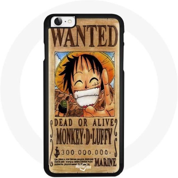 Funda Iphone 4 - Maniacase - One Piece Luffy - Flexible - Negro - Mixto-image