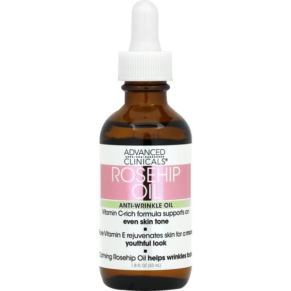 Advanced Clinicals, Rosehip Oil, 1.8 Fl Oz (53 Ml) Brown-image