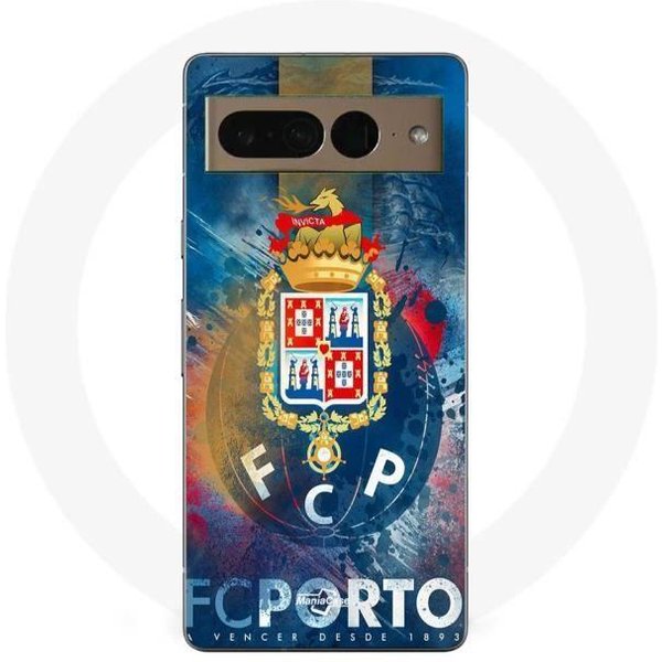 Coque Maniacase Pour Google Pixel 7 Pro Fcp Porto Fond Bleu Azul-image