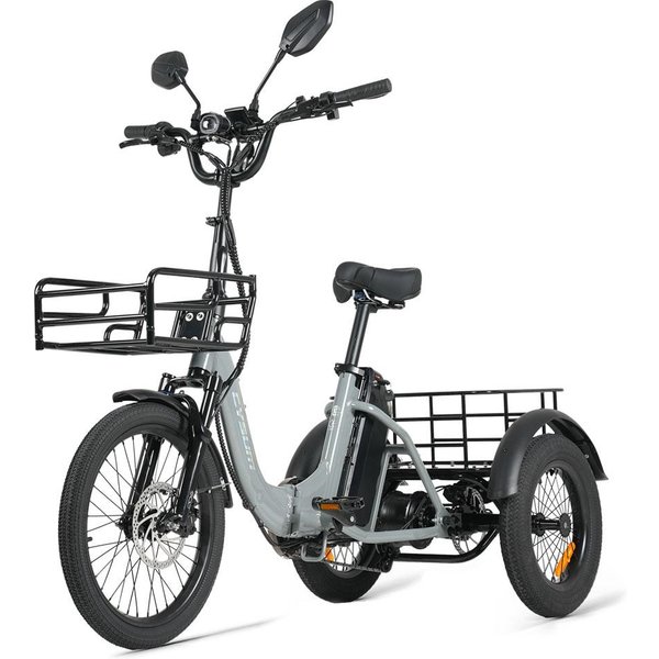 Bicicleta EléCtrica Plegable De Carga Urbana Para Adultos Cysum AG1 Pro, BateríA De 48 V 20 Ah, Motor De 750 W, AutonomíA De 150 Km, Triciclo EléCtrico Todoterreno.-image