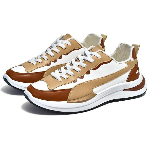 Zapatos De Hombre, Nuevos Zapatos Deportivos De Primavera, Zapatos Individuales Para Hombre, Zapatos Para Correr, Zapatos Para Adolescentes, Zapatos Para Estudiantes, Zapatos Casuales Viejos 44 Beige-image