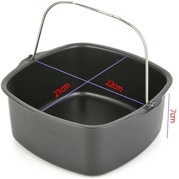Kosz Do Pieczenia Ciasta Z NieprzywierająCą PowłOką Air Fryer Do Naczyń Do Pieczenia Philips Air Fryer Kitchen Akcesoria Do Air Fryer Koszyk Do Pieczenia-image