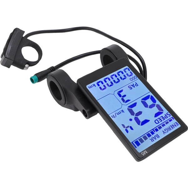 Wodoodporny WyśWietlacz Lcd Do Roweru Elektrycznego 5-Pinowy Panel Lcd M5 Do Skutera Elektrycznego Na Kierownicę 22,2 Mm-image