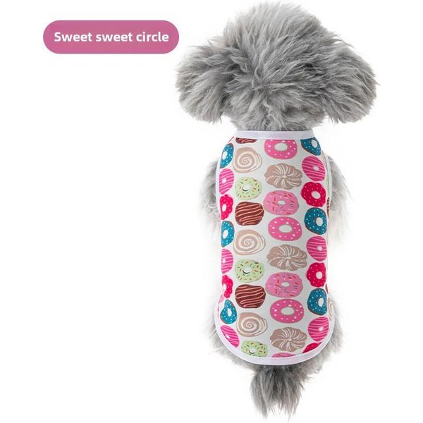 Nueva Ropa De Verano Para Mascotas, Ropa Para Gatos Y Perros, Chaleco Bonito Con Estampado De Dibujos Animados Para Mascotas. XL-image