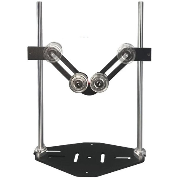 Soporte De Soporte Rodillo En V 100 Kg De Capacidad De Carga Altura Ajustable Soporte Doble Rodillo Para Tubo Redondo Gray-image