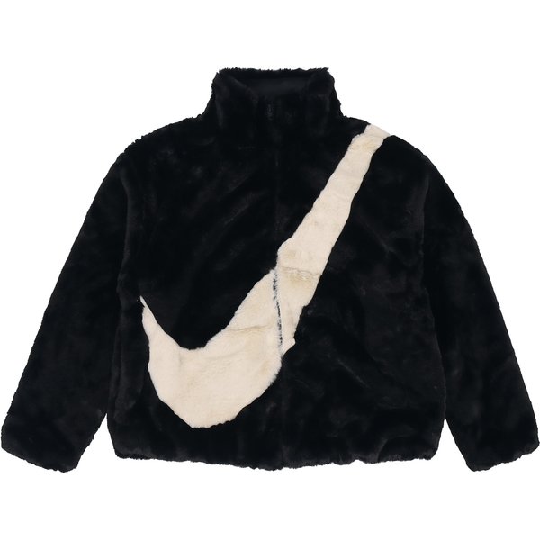 Chaqueta Nike Para Mujer Con Logo Swoosh Oversized Negra DO3792-010 M Negro-image