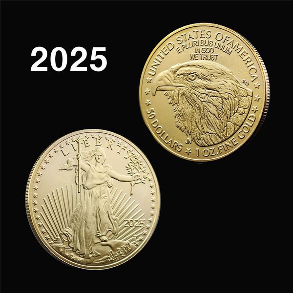 Moneta PamiąTkowa Vintage Liberty Eagle, Replika Ze Stopu, Moneta RzemieśLnicza, Kolekcjonerski PamiąTkowy Prezent Dla Hobbysty, Dekoracja-image