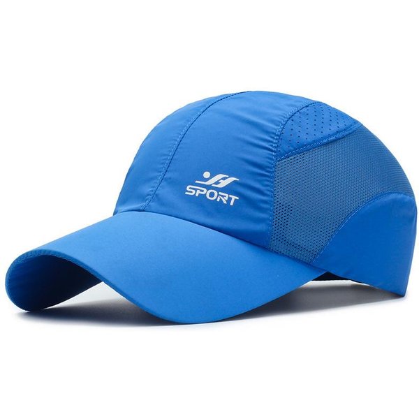 Gorra De BéIsbol Ajustable De Secado RáPido - ProteccióN Solar Transpirable Para Golf Al Aire Libre, Pesca, Running, Deportes Adjustable Blue-image