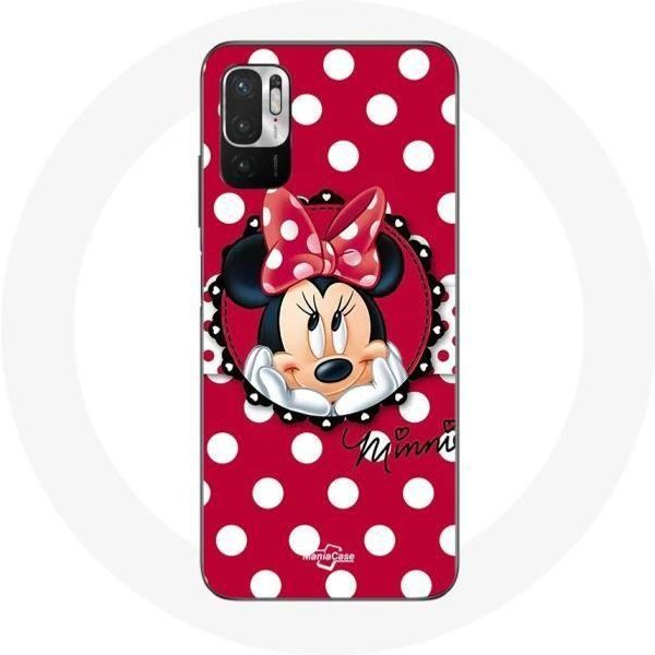 Funda - Maniacase - Xiaomi Redmi Note 10 5G - Minnie Mouse - Dibujos Animados - Rojo Rojo-image
