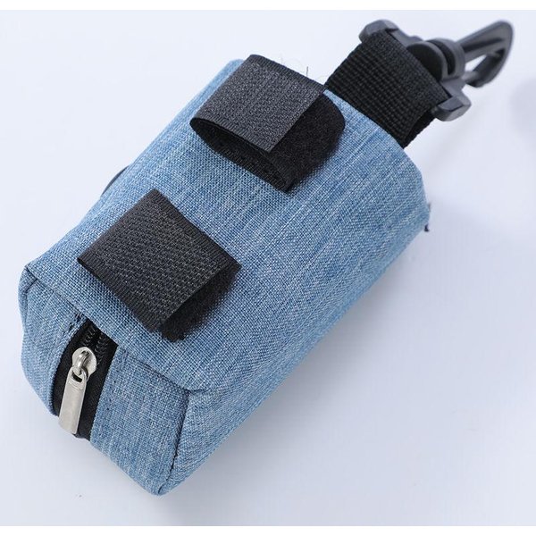 Dispensador De Bolsas Para Caca De Perro Colgable Soporte Dispensador De Bolsas Para Caca De Perro Para Paseos Con Perros Dispensadores De Bolsas De Basura Suministros Para Mascotas Azul-image