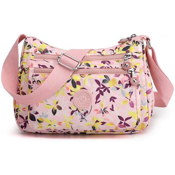 Bolso Bandolera De Un Solo Hombro Para Mujer, De Gran Capacidad, Moderno Y VersáTil, De Lona De Nailon Impermeable.-image