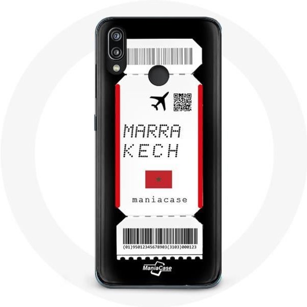 Funda - Huawei - P20 Lite - Billete De AvióN Marrakech Marruecos - Flexible - ProteccióN SintéTica-image