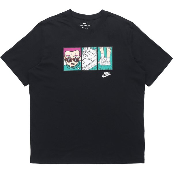 Camisetas Nike Para Hombre Negras Cuello Redondo Ajuste Recto Moderado L Black-image
