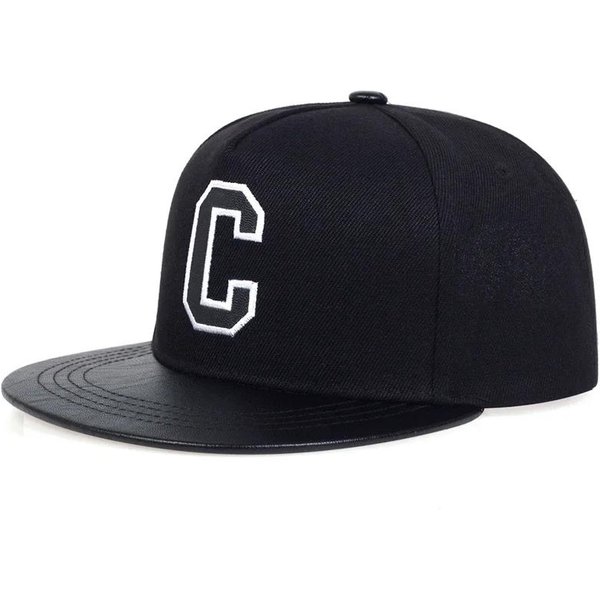 Unisex Kapelusze Hip-Hopowe Z Haftem Litery C Wiosna Jesień Regulowane Codzienne Czapki Snapback Czapki Baseballowe Outdoorowe Ochrona PrzeciwsłOneczna Czapka Sportowa-image