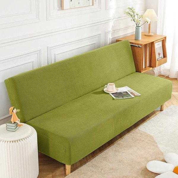 Funda De Sofá Cama Jacquard, Funda EláStica Para Sofá Sin Reposabrazos, Funda De Sofá Recta Antideslizante Para Sala De Estar, Hogar Y Hotel, Novedad De 2022 L Size 190-210CM-image