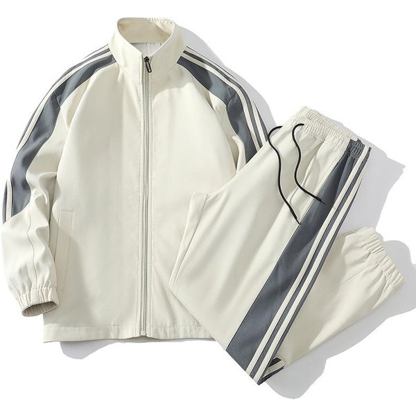 MęSka Modna Jesienna KoreańSki Styl Casualowa Sportowa Kurtka Garnitur Beige-image