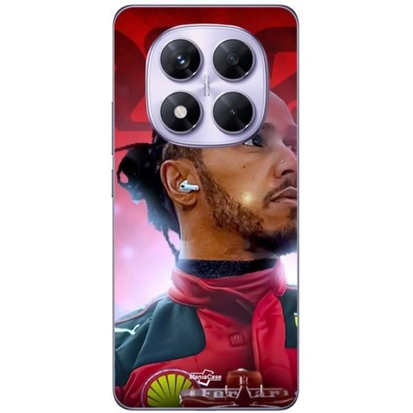 Coque - Maniacase - Xiaomi Redmi Note 14 Pro 5G - Noir - Souple - Officiel Ferrari-image