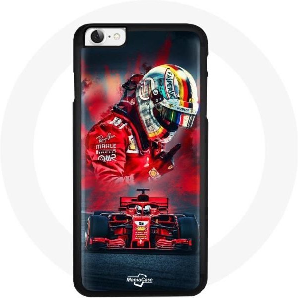 Funda Iphone 6 - FóRmula 1 - Sebastian Vettel - Roja - RíGida - SintéTica Rojo-image