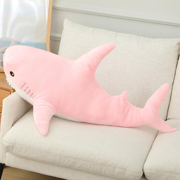 140 Cm Gigantyczna Urocza Pluszowa Zabawka Rekin MięKki Wypchany ZwierząTko Poduszka Do Czytania Na Prezenty Urodzinowe Poduszka Lalka Prezent Dla Dzieci 30Cm-image