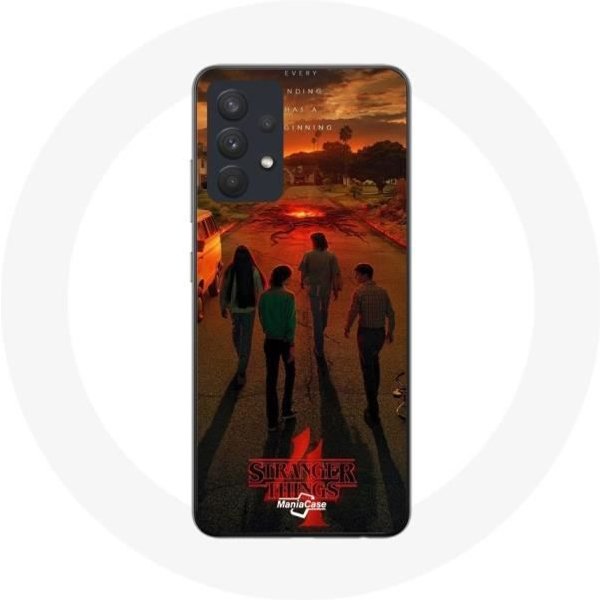 Funda Para Samsung Galaxy A13 4G / A13 4G Lite Stranger Things Temporada 4 PóSter Art Crews Of The New Theory-image