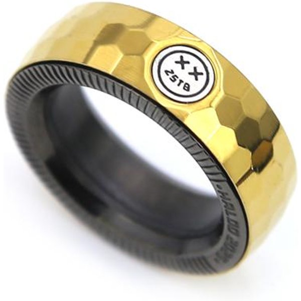 Stal Nierdzewna EDC Mechaniczny PierśCień Ratchet Fidget RelaksująCy Stres Zabawki Adhd LęK Zabawki Antystresowe Dla DorosłYch Prezent ZłOty-image