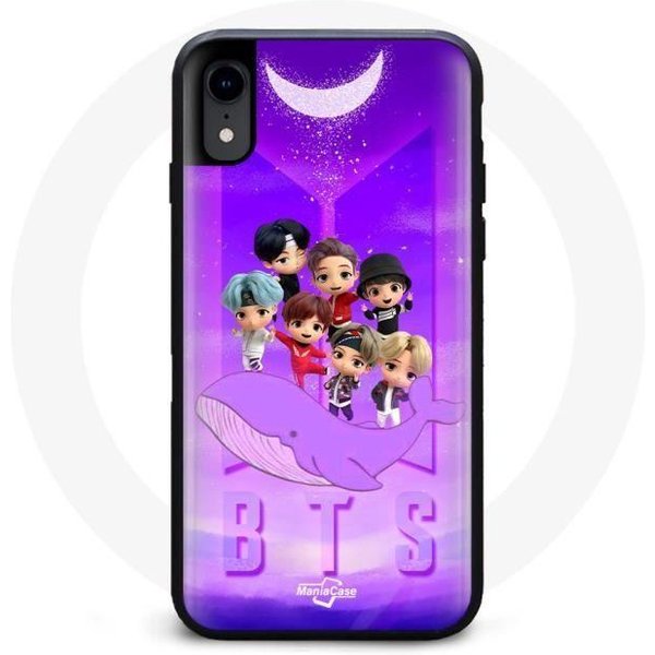 Funda Para Iphone XR BTS Tinytan AnimacióN PóSter RM Jin Suga J-Hope Jimin Jungkook Y V Zero O’Clock-image