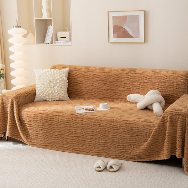 Toalla De Sofá Gruesa Toalla De Sofá De Felpa Funda De Sofá Universal AntiarañAzos Para Gatos Paquete Completo Manta De Sofá Sala De Estar 1/2/3/4 Plazas 180X130Cm1Pcs-image