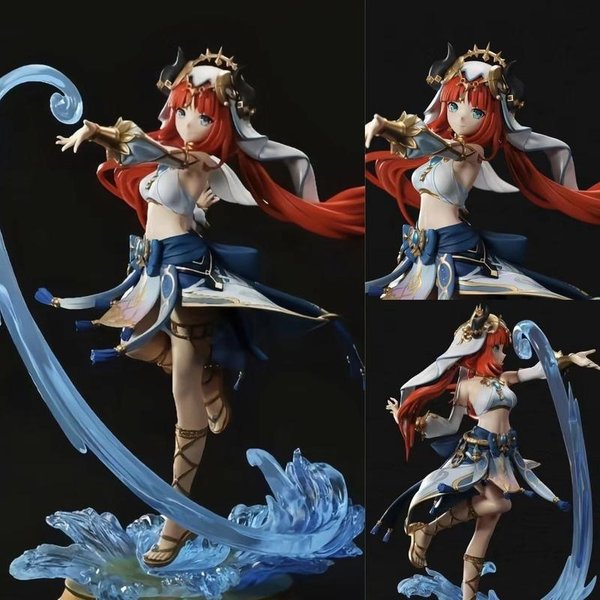 Genshin Impact 27Cm Wysoka Figurka Anime Z PVC Nilou - Ruchomy Model Akcji Lalka | Zabawka Kolekcjonerska Ozdoba Na Biurko I Prezent Dla Fana Brown-image