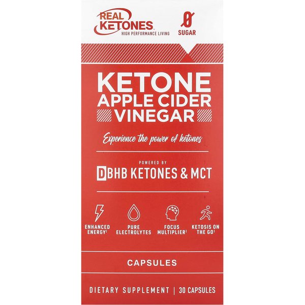 Cetonas Reales, Vinagre De Sidra De Manzana Con Cetonas, 30 CáPsulas-image