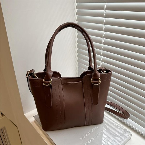 Torba Damska Nowa Letnia Listonoszka DużA Pojemność Torba KubełKowa Wszechstronna Moda Wysokiej Klasy Torebka Brown-image
