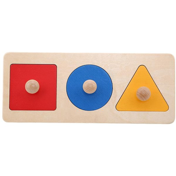 Puzzle Montessori Zabawki Drewniane KształTy Geometryczne Sortowanie Matematyka Kolorowe Nauka W Wieku Przedszkolnym Gra Edukacyjna Zabawki Dla MałEgo Dziecka Beige-image