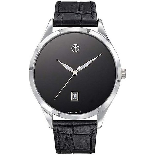Reloj De Cuarzo Mathey-Tissot Urban D411NM Con Correa De Piel Y Esfera Negra Para Mujer Negro-image