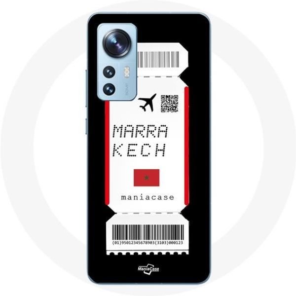 Funda Para Xiaomi Mi 12 / 12X Billete De AvióN Marrakech Marruecos-image