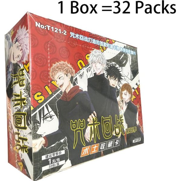 Jujutsu Kaisen Kolekcjonerskie Karty Do Gry Booster Box 1 Yuan Opakowanie Rzadkie Karty Anime Kolekcja Hobbystyczna Prezent Dla FanóW Anime-image