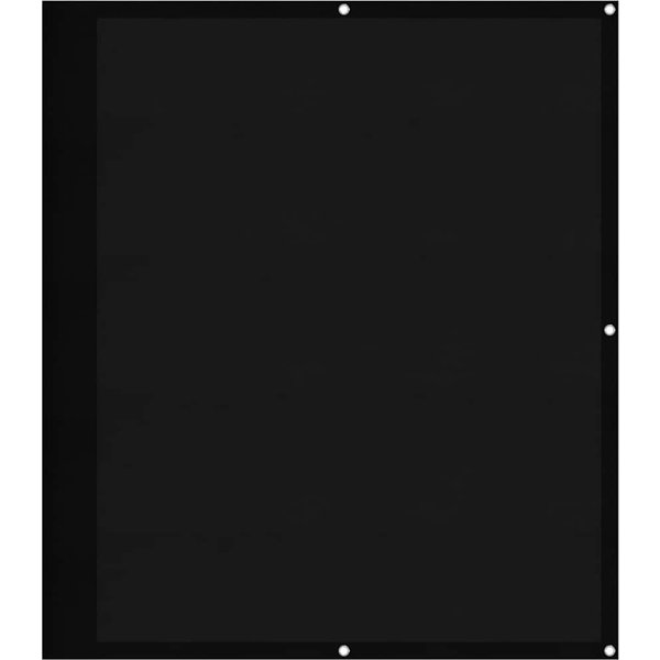 Pantalla De Privacidad Para BalcóN Negra 120 X 800 Cm 100 Por Ciento PoliéSter Oxford-image