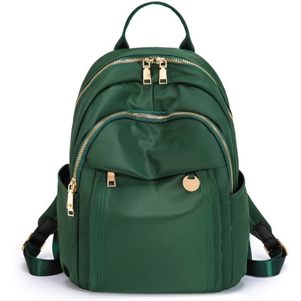 Mochila De Moda Femenina Primavera Simple Gran Capacidad Tela Oxford Mochila Bolsa De Viaje Ocio Black-image