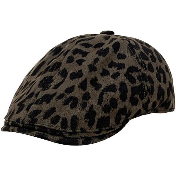 Jesień I Zima Retro Panterka Przedni Kapelusz Casual Wszechstronny Osobowość Beret PodróżE Plenerowe Malarz Gazeciarz Czapka DziecięCa Trend Average Size Black-image