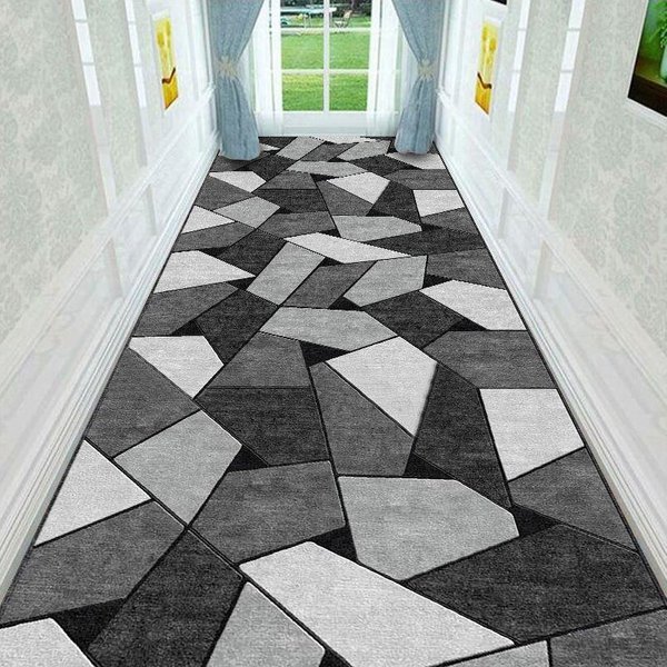 Alfombra De Pasillo De Estilo Europeo, DecoracióN Para El Hogar, Sala De Estar, Entrada, Pasillo, Pasillo Largo, Alfombra De Escalera Personalizable Customized Size-image