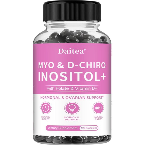 Suplemento DietéTico De Mio-Inositol 2000 Mg, Con Vitamina D3, D-Quir-Inositol, 120 CáPsulas Blandas Por Botella 120 Capsules-image