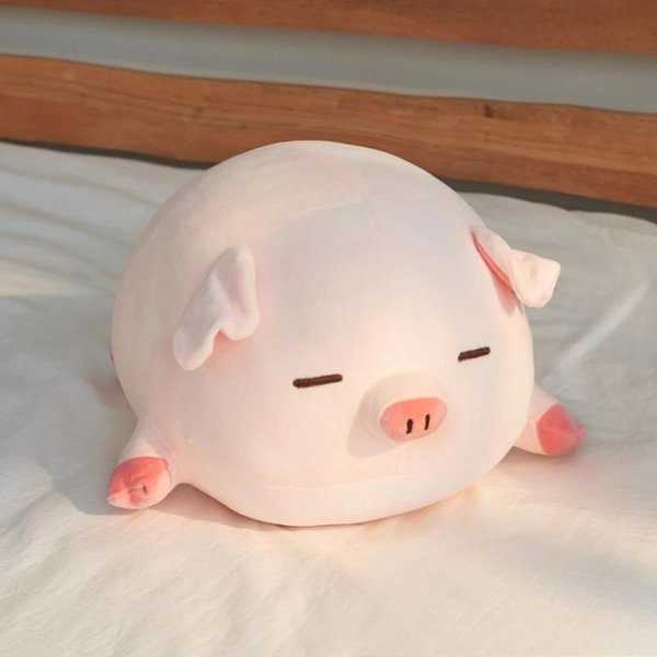 Peluches Kawaii Peluche Cerdo Juguetes MuñEca Animales Rellenos Peluche Suave Relleno Rosa Cerdo CojíN DecoracióN HabitacióN Sofá CojíN Regalo De CumpleañOs 60Cm-image