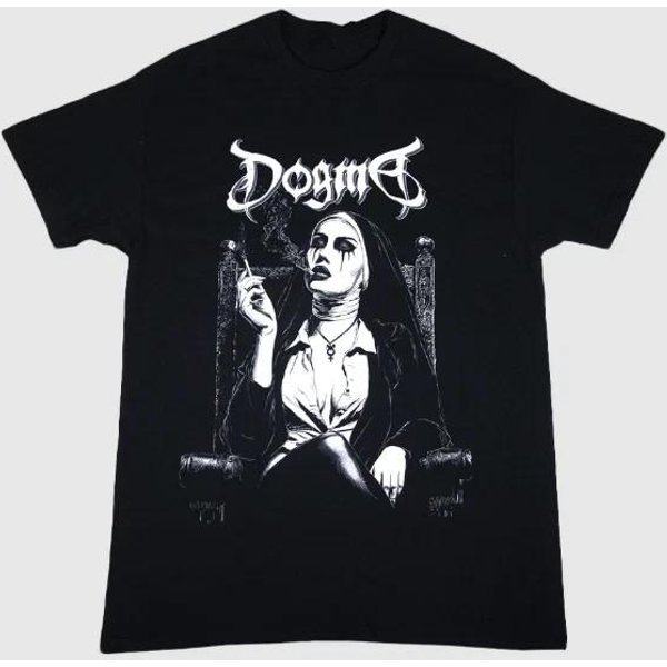 Nueva Camiseta Dogma Nun Fumadora AlgodóN Pesado Negra S-5XL MC687 Xxxl-image