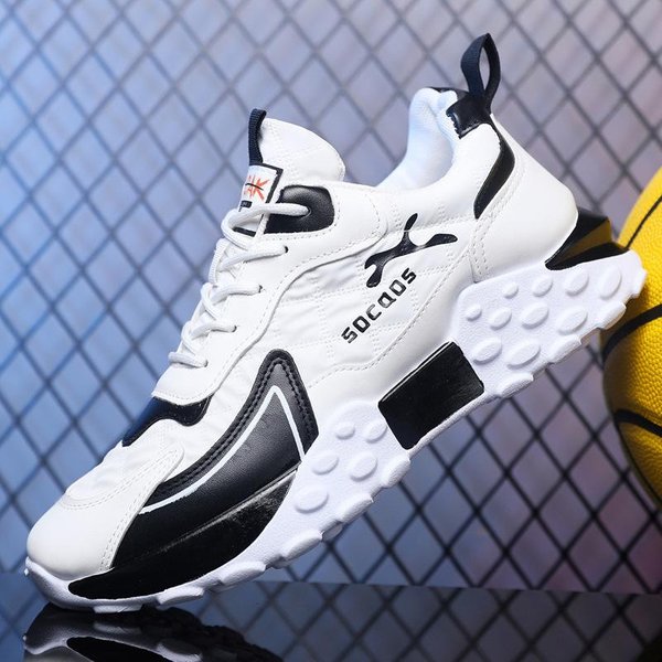 Nowe Modne MęSkie Buty Wiosna OddychająCa Tkanina Na Parasolkę PłYtkie Usta Sznurowane Buty Do Biegania Modne Buty Sportowe Na Co Dzień 45-image