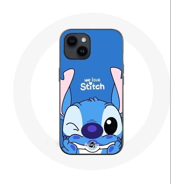 Funda - Maniacase - Iphone 14 Plus - Stitch Tierno - Flexible - Mixta Azul-image