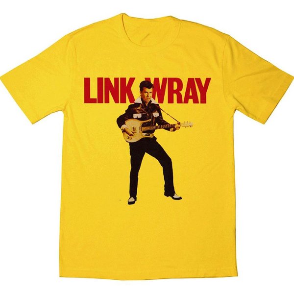 Nueva Camiseta Link Wray Amarilla Manga Corta Todas Las Tallas S A 5XL Camiseta Unisex L Black-image