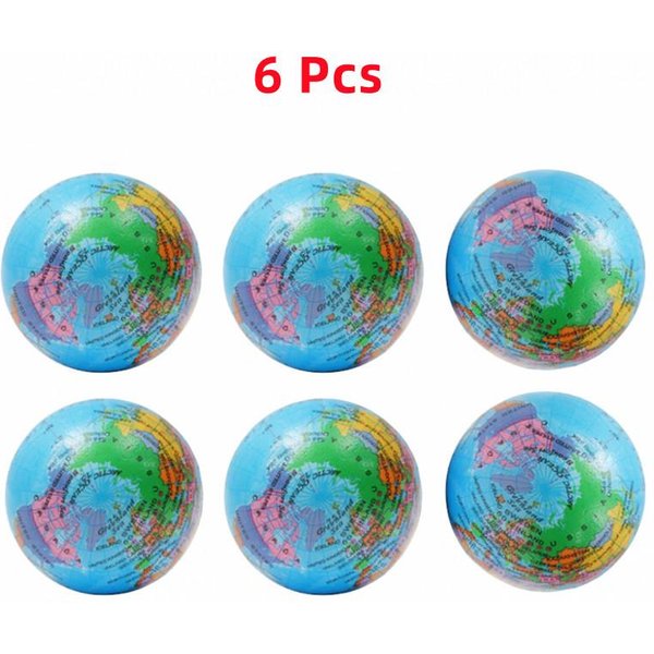 6 Cm MięKka Piankowa Globus ŚCiskanie Zabawka Mapa ŚWiata Zabawki Mini Piankowa Ziemia Globus Mapa ŚWiata Dla Dzieci DorosłYch Redukcja Stresu NowośCi Zabawki-image