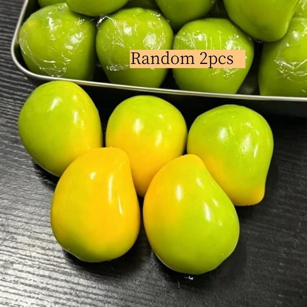 RęCznie Robiona ChrupiąCa Mango PiłEczka Anty-Stresowa Fidget Toy ChrupiąCa PiłEczka Do ŚCiskania OkrąGłE Klocki WypełNione Asmr Zabawki Anty-Stresowe Dla DorosłYch PiłEczki Do ŚCiskania-image