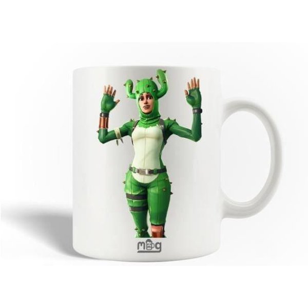 Taza De CeráMica - Maniacase - Fortnite Prickly Patroller - 30Cl - Apto Para Lavavajillas - Blanco-image