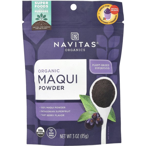 Navitas Organics, Polvo OrgáNico Maki, Baya ÁCida, 3 Oz (85 G)-image