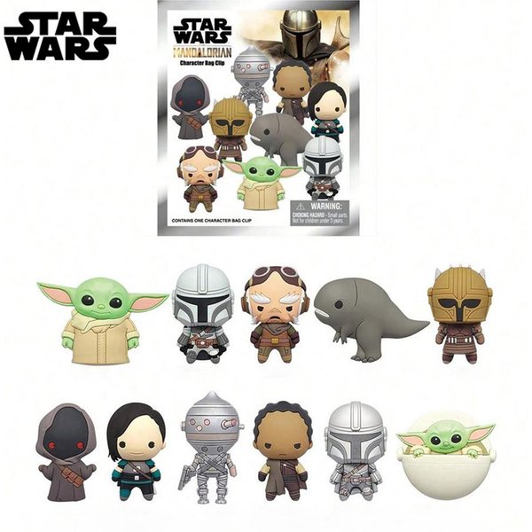 1 Pieza Star Wars Licencia Oficial Bolsa Ciega Figurita 3D Llavero Colgante Aleatorio Uno Figura Anime Llavero Coleccionista CumpleañOs Regalo De Alta Calidad-image